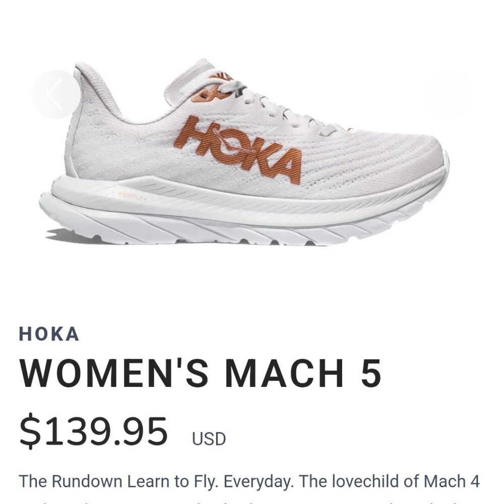 Womens Hokas Mach 5